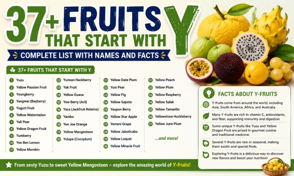 37+ Fruits That Start With Y Complete List With Names and Facts