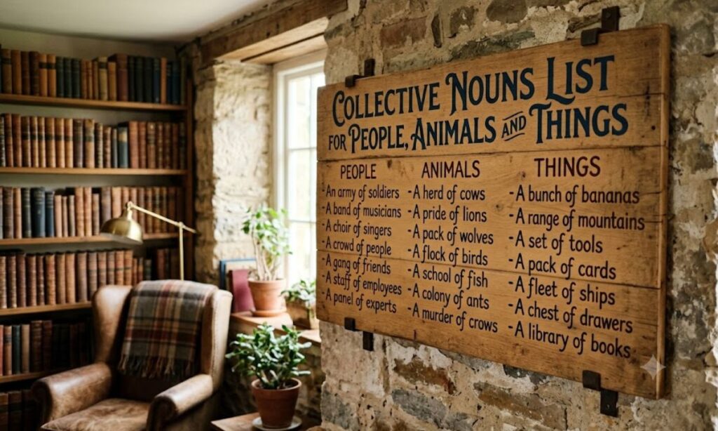 500+ Collective Nouns List for People, Animals and Things