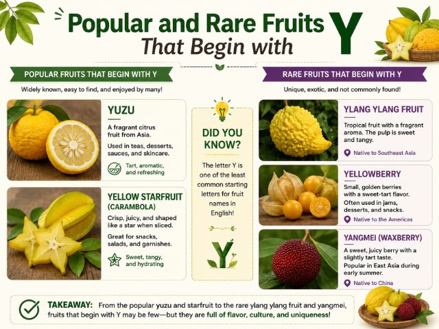 Popular and Rare Fruits That Begin with Y