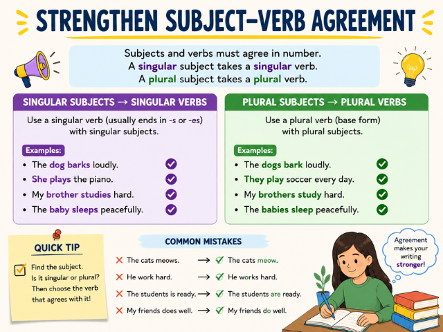 Strengthen Subject–Verb Agreement