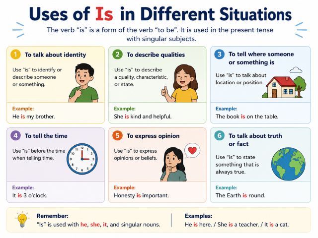 Uses of Is in Different Situations