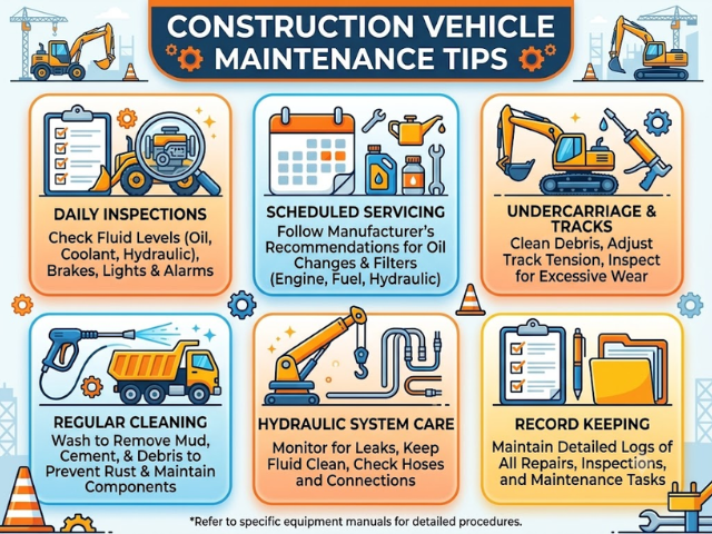 Construction Vehicle Maintenance Tips