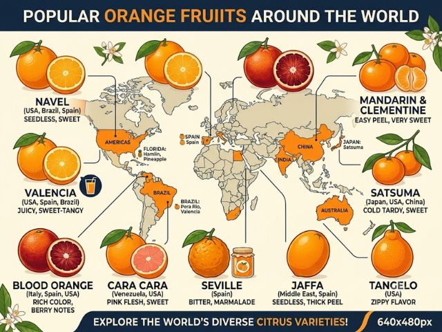 Popular Orange Fruits Around the World