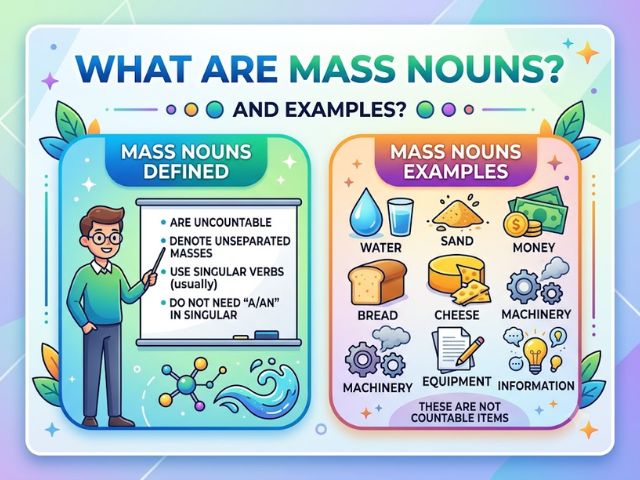 What Are Mass Nouns and Examples